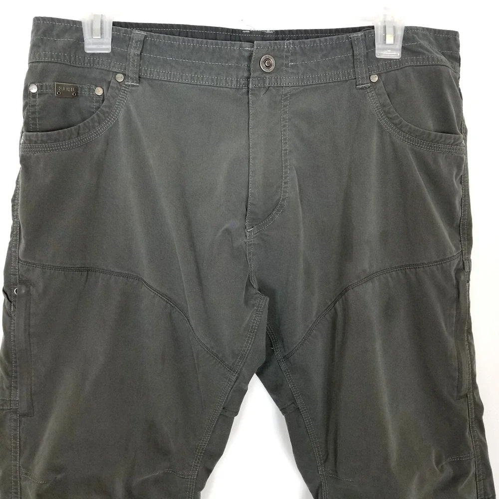 KUHL Men Konfidant Air Pants Sz 38 x 30 Gray Performance Hiking Work Durable‎